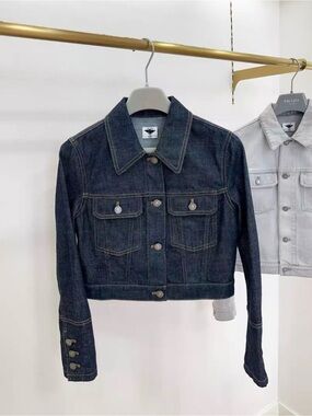 Dior Dark Indigo Cropped Denim Jacket - Women